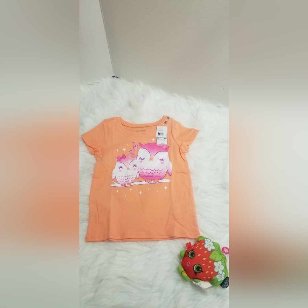 Two cute short sleeve shirts size 3T for girls